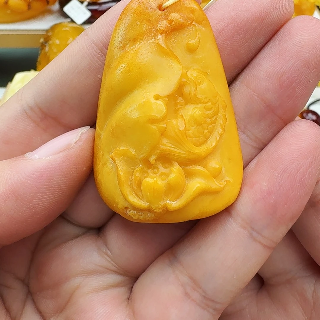 琥珀颈饰未镶嵌假一赔十，36