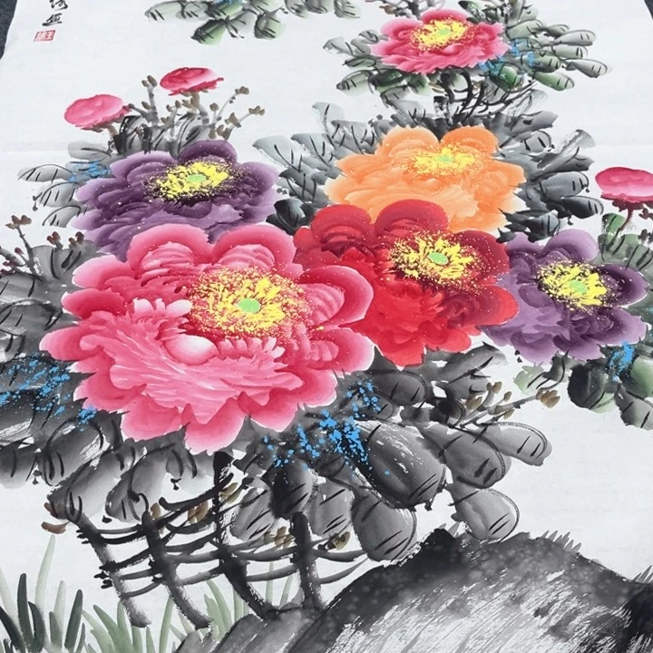 国画我的心好痛啊我的心真的好痛啊好