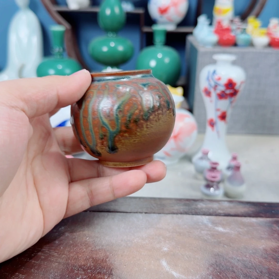 陶瓷手工小花器摆件