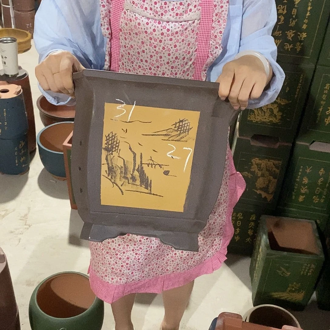 紫砂花盆紫砂花盆