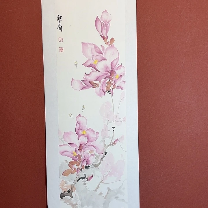 国画听兰老师花鸟