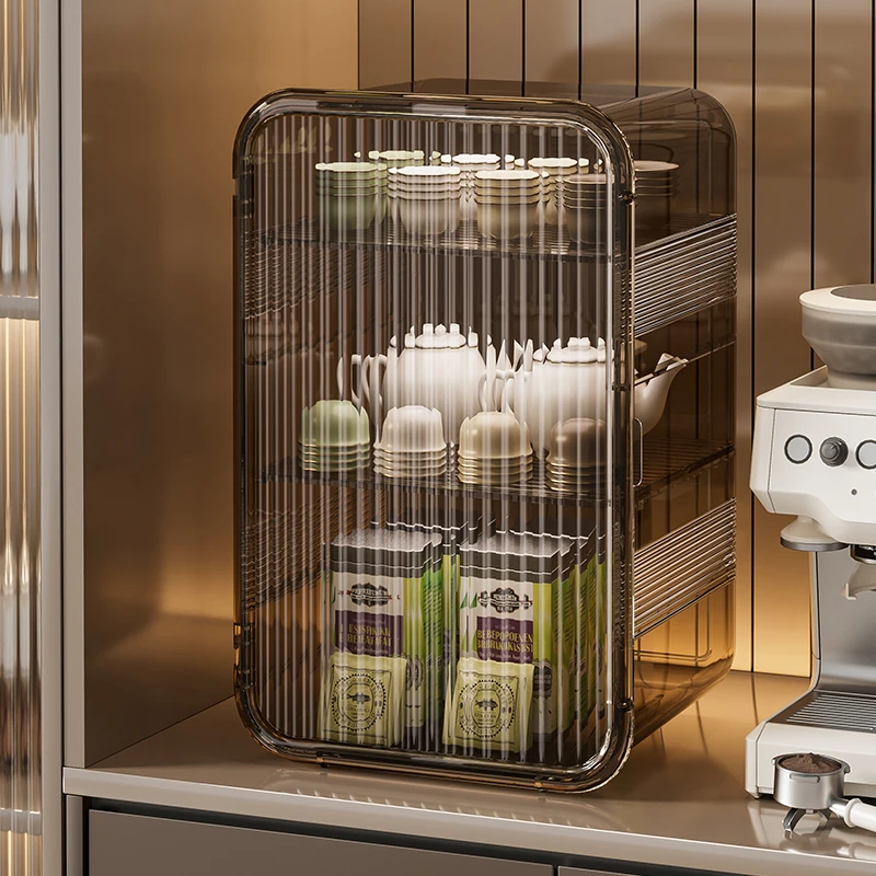 【顺丰送货上门】轻奢杯具手办文具收纳柜整装可调节多功能收纳盒G