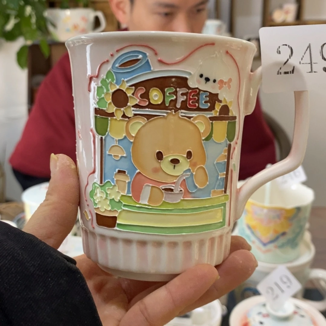 瓷片景德镇釉下彩手绘