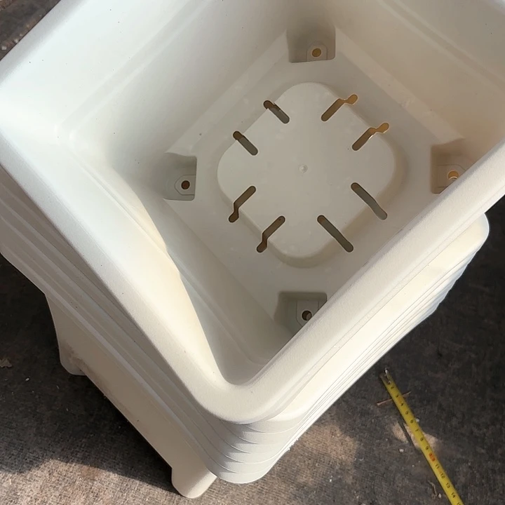 280白色方盆25公分高19公分3个