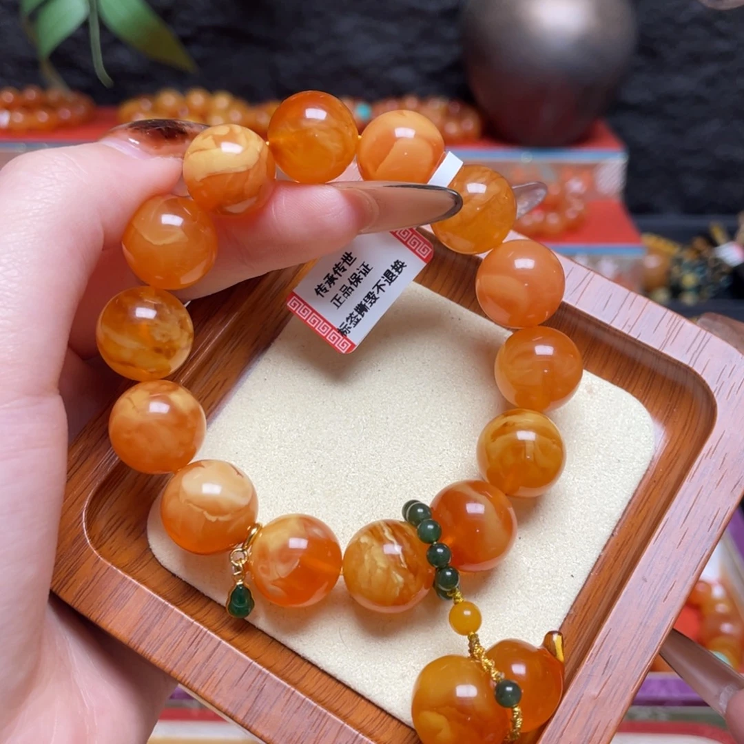 蜜蜡未镶嵌手链手串