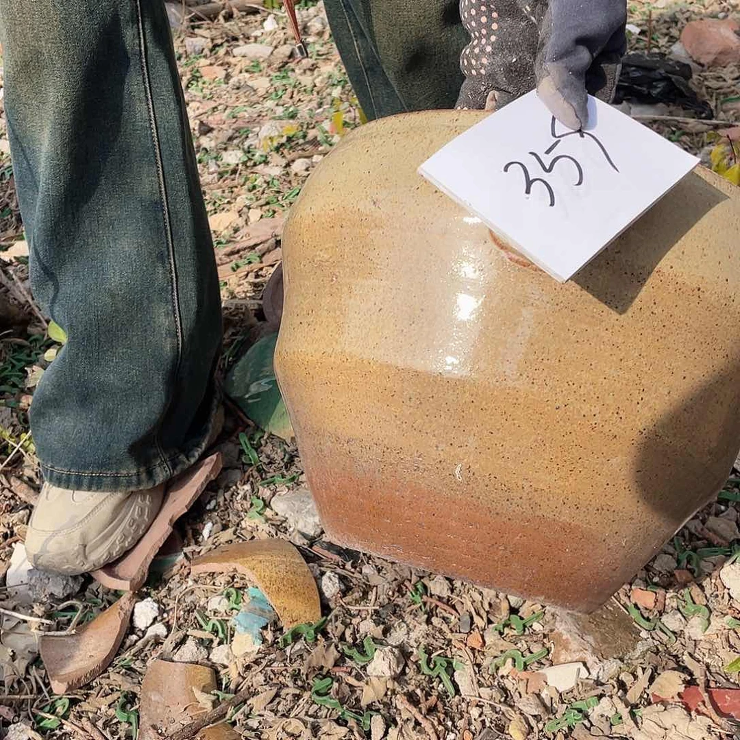 陶瓷王嫂花盆直播0219-359无孔