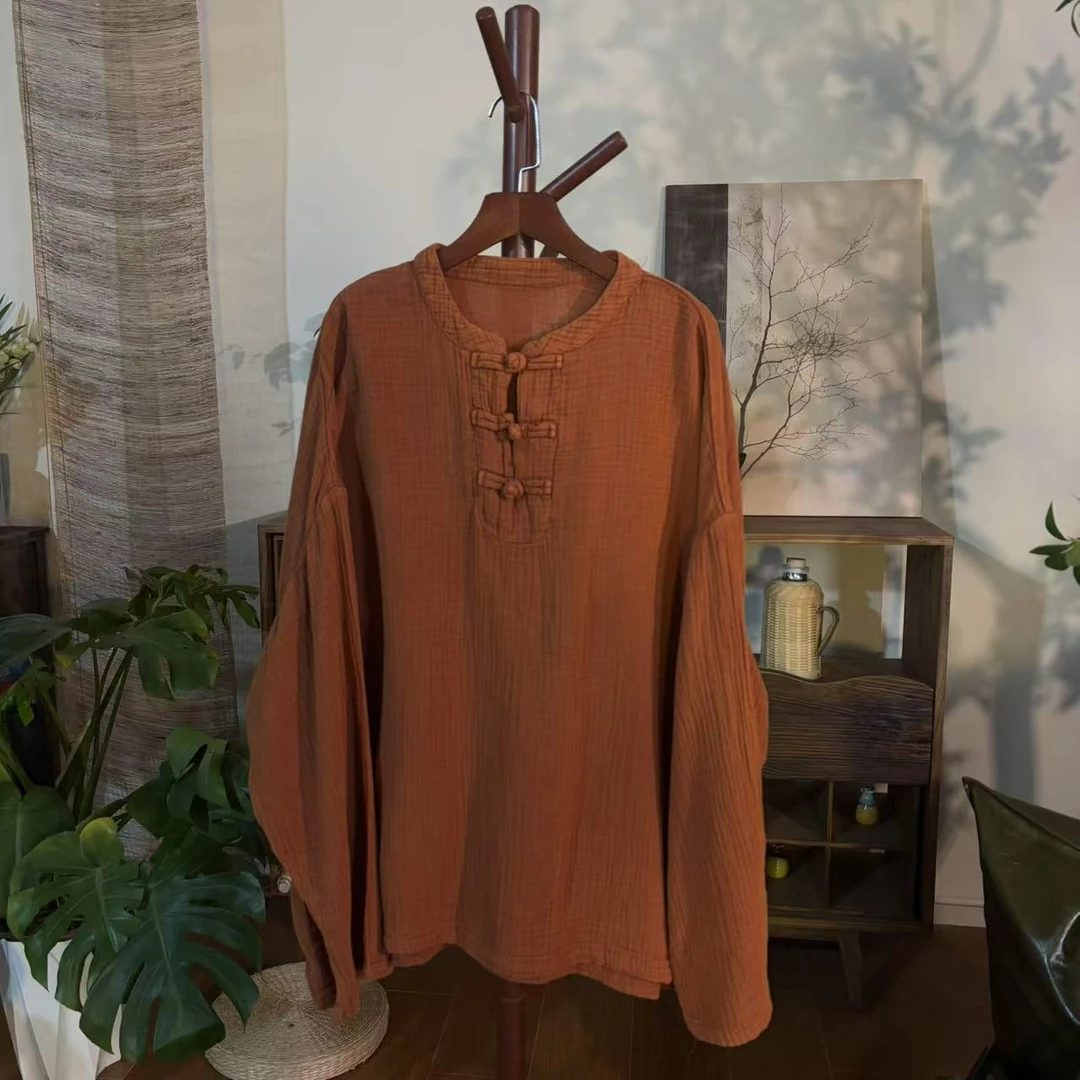 【大梅子推荐】设计款盘扣立领上衣X6367