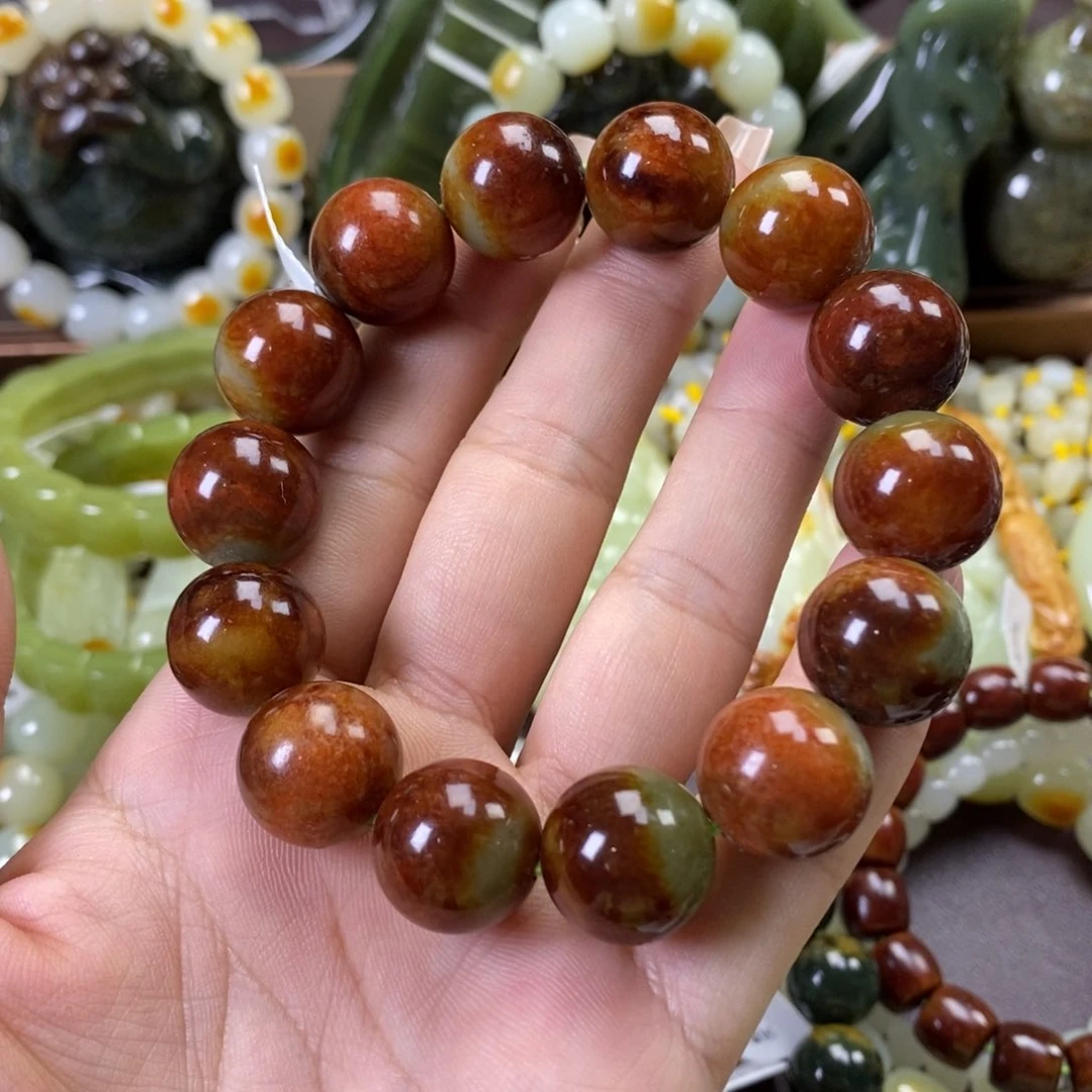 手串未镶嵌透闪石质玉管