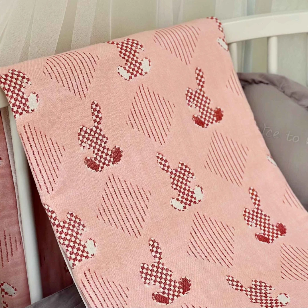 雅赞六层纱布童被婴儿尺寸105×110，幼儿园午休盖毯，透气亲肤吸汗