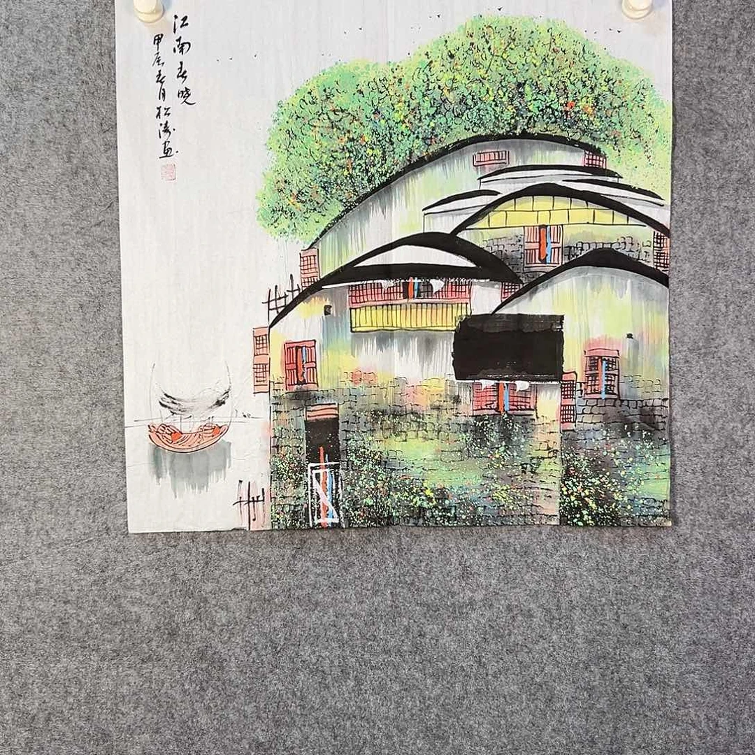 国画377 花鸟在此处飞翔也不太