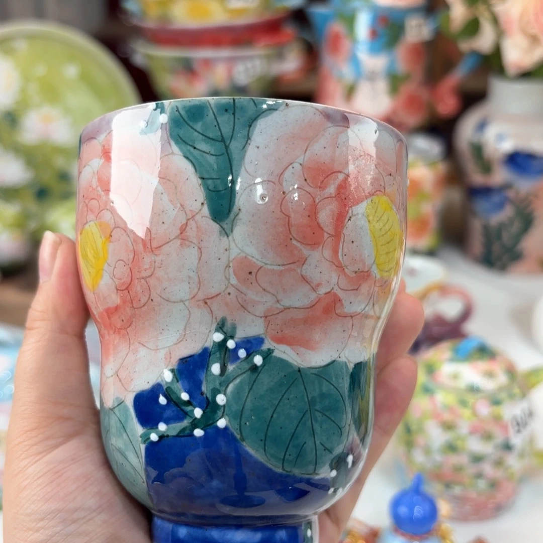 景德镇手绘高温釉下彩陶瓷茶具