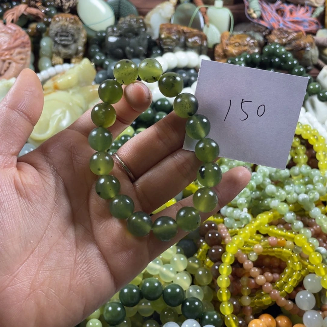 未镶嵌蛇纹石玉手串