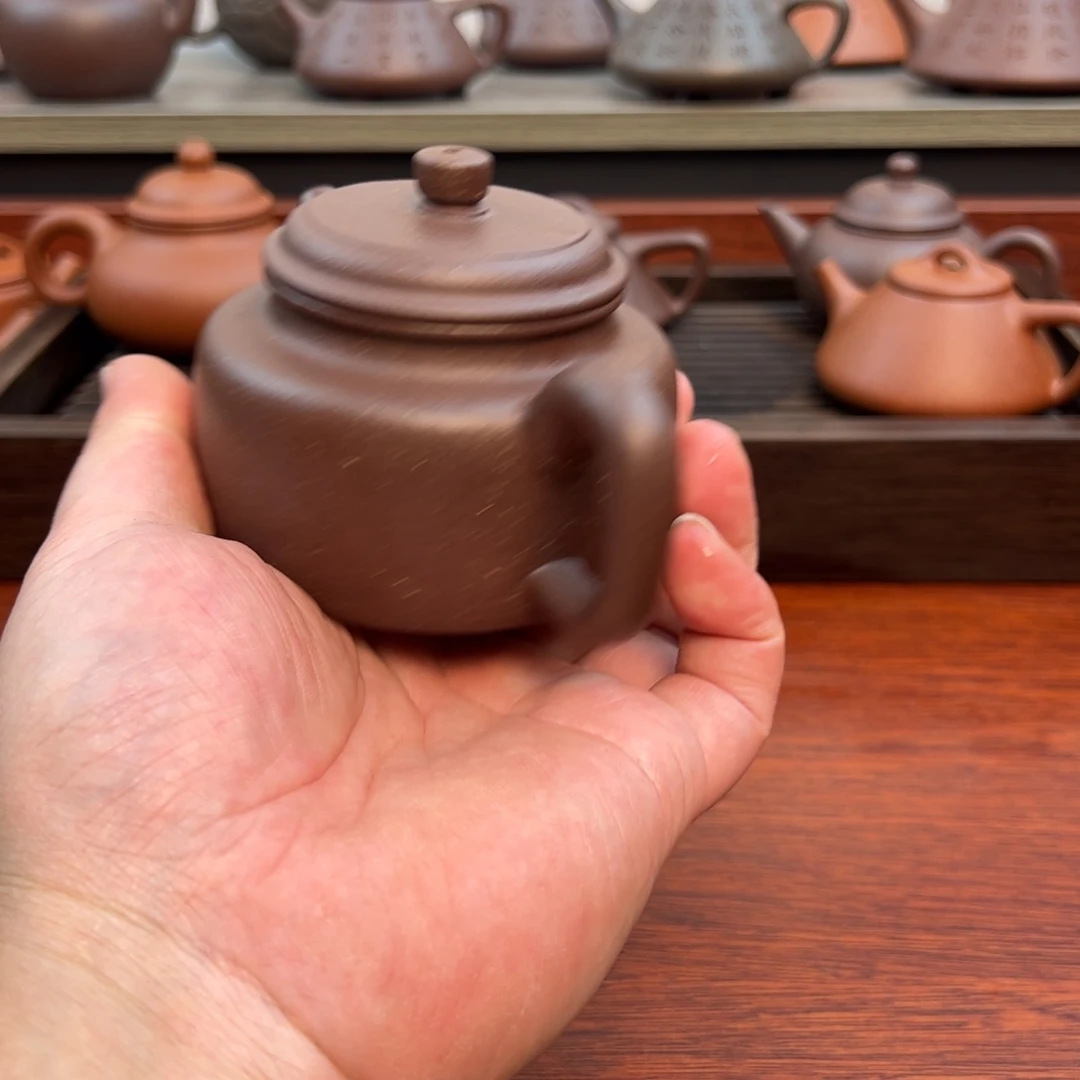 茶壶紫砂德中：170cc 天青紫泥
