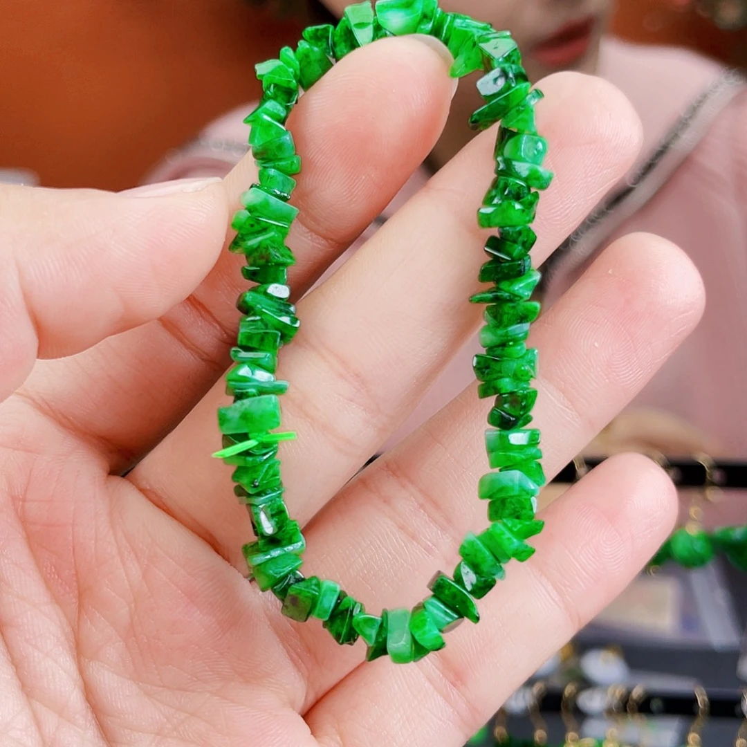 翡翠未镶嵌耳饰饰品