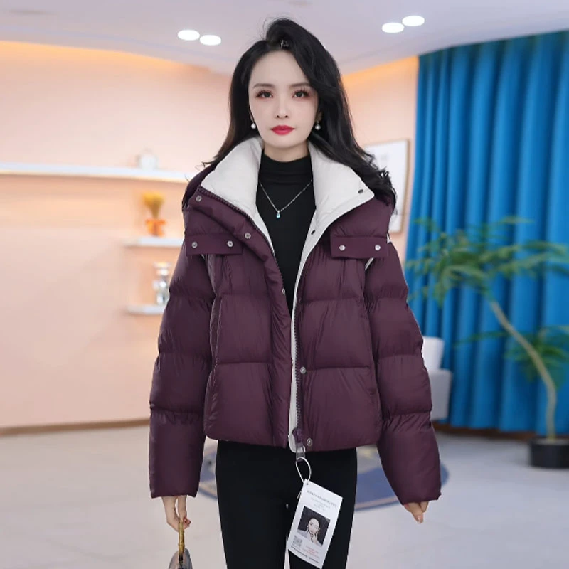 【羽绒服】冬季白鸭绒羽绒服百搭新款时尚莫瑞系穿搭休闲保暖女装