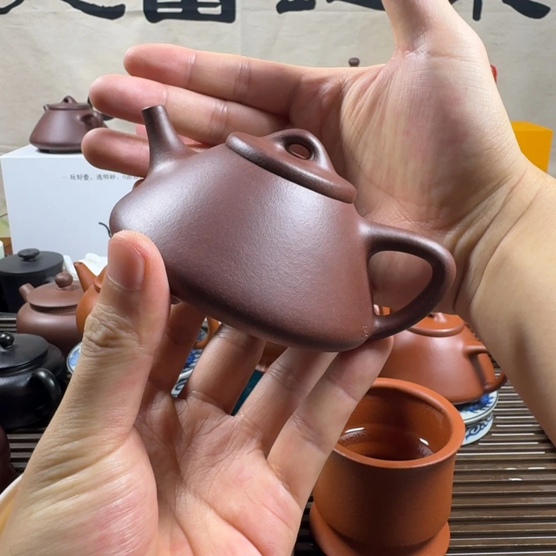 茶壶紫砂黄龙山原矿紫泥子冶石瓢