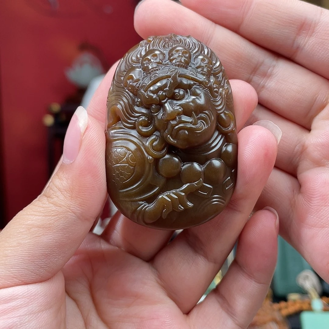 和田玉未镶嵌挂件