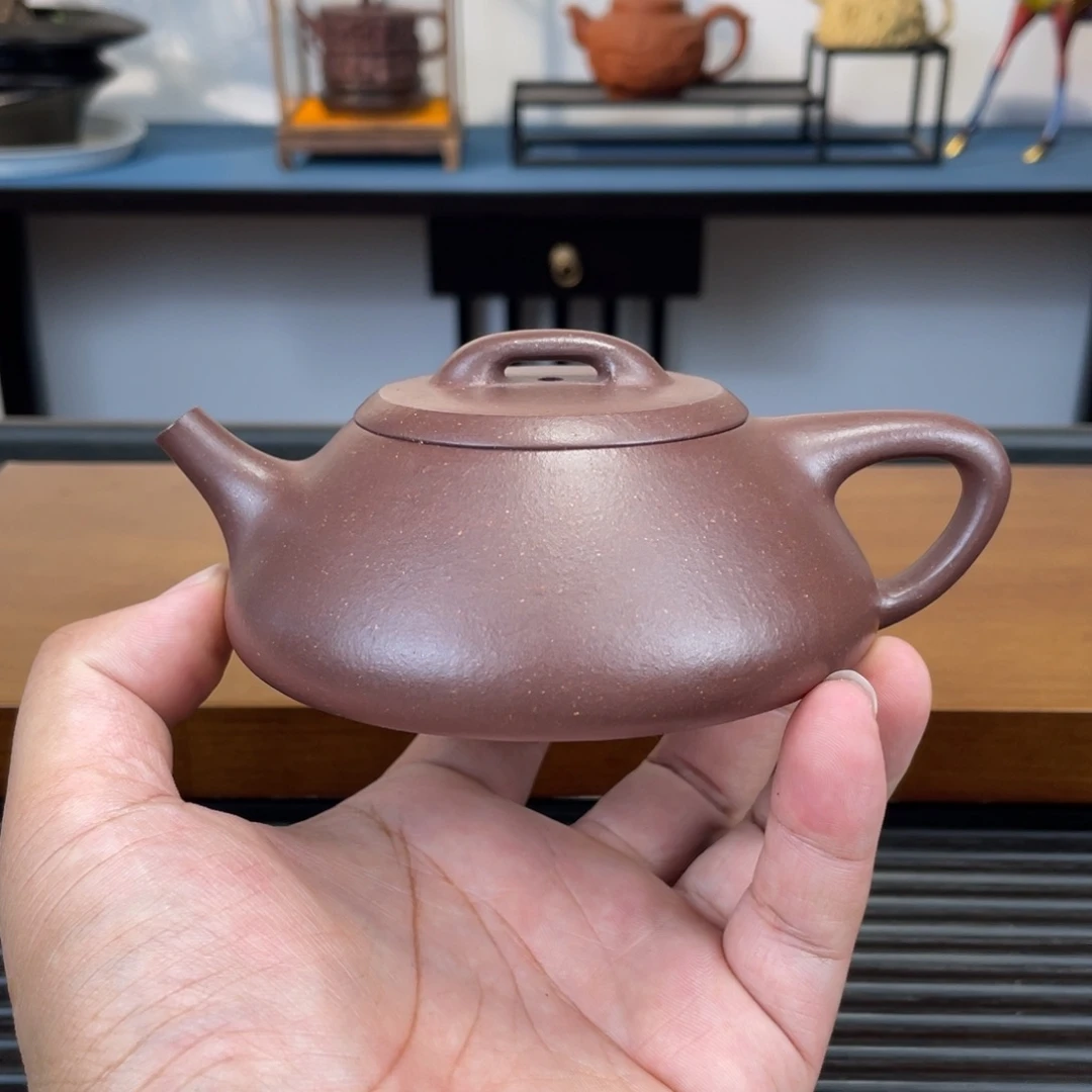 茶壶紫砂底槽青文瓢200cc