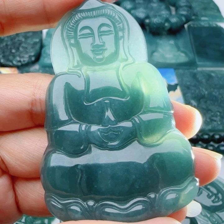 翡翠未镶嵌颈饰多样性发货天然A货翡翠