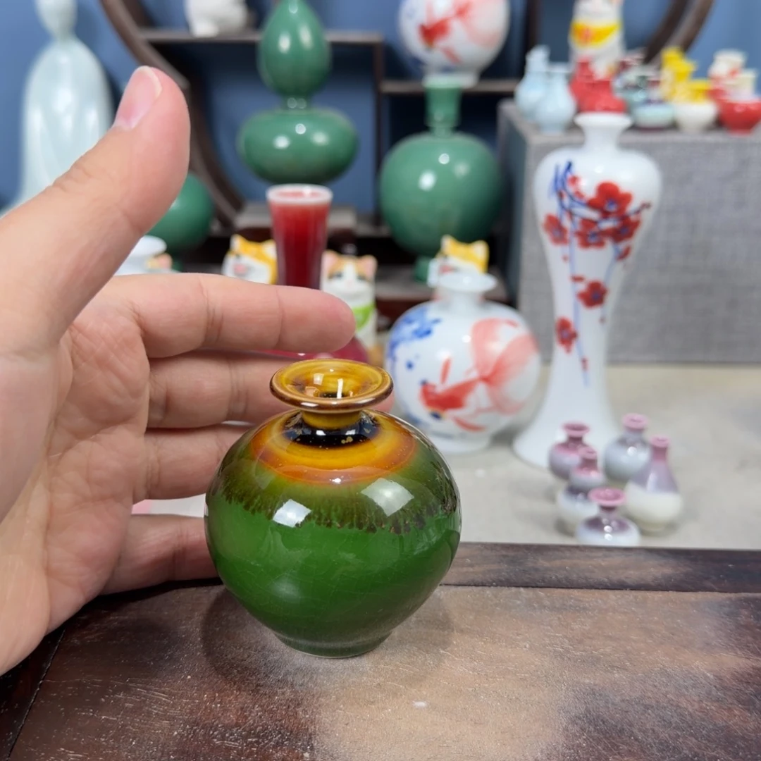 陶瓷手工小花器摆件
