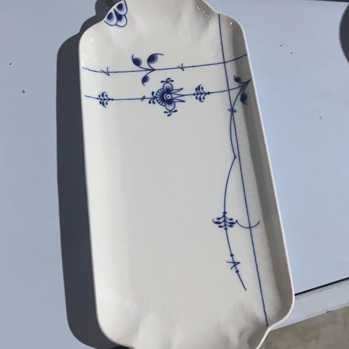 12寸唐草鱼盘陶瓷的