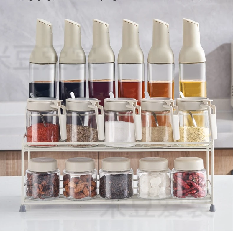 调料盒收纳组合装轻奢调味罐厨房用品家用大全味精油盐酱醋瓶套装