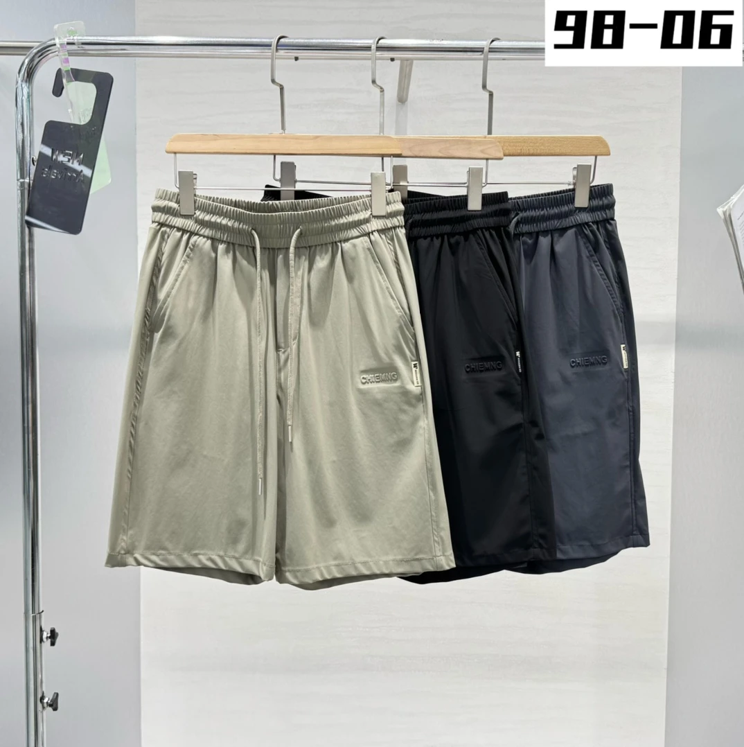 9806纯色短裤男士透气青年速干吸汗简约短裤