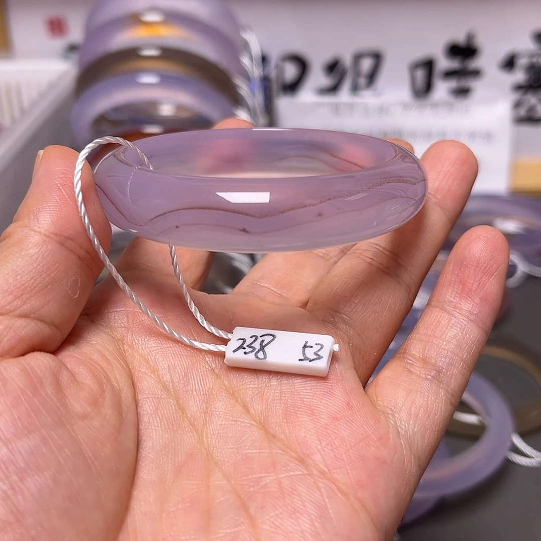 手镯玛瑙/玉髓未镶嵌53-110卡灯牌漏20