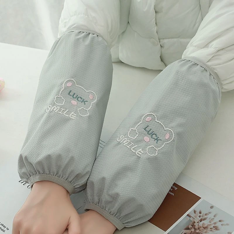 长款防污防水套袖秋冬季成人学生羽绒服上班家务袖头工作服袖套HR