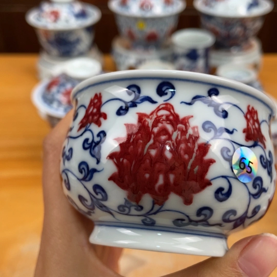 手绘现代茶具非古董