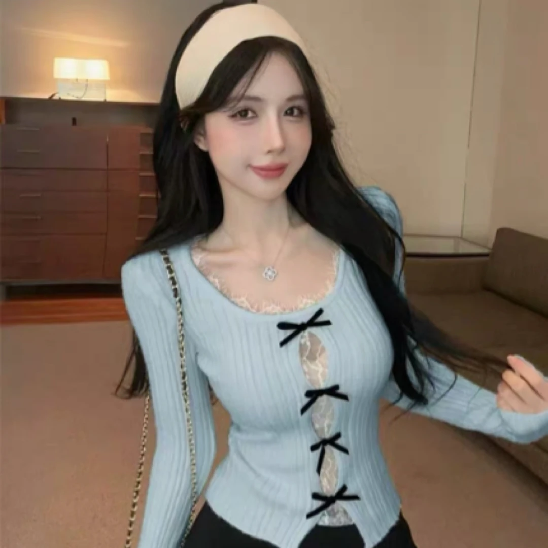 秋冬御姐辣妹装纯欲显瘦上衣气质打底