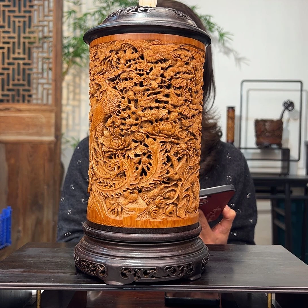 竹大*百鸟朝凤香筒竹