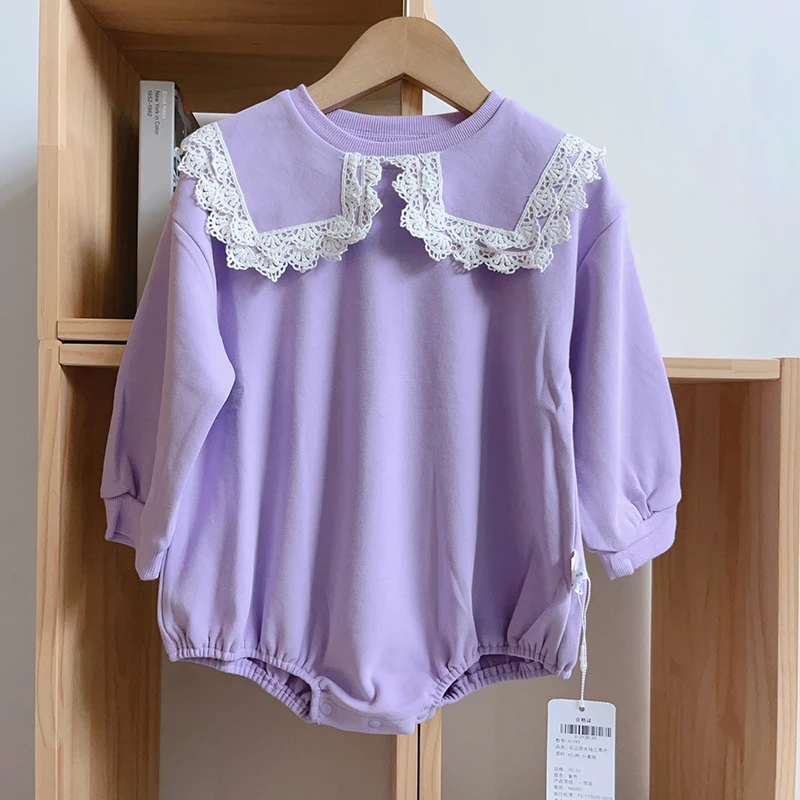 【90码】女宝特价春秋款哈衣长袖纯棉包屁哈衣女宝宝爬服秋款