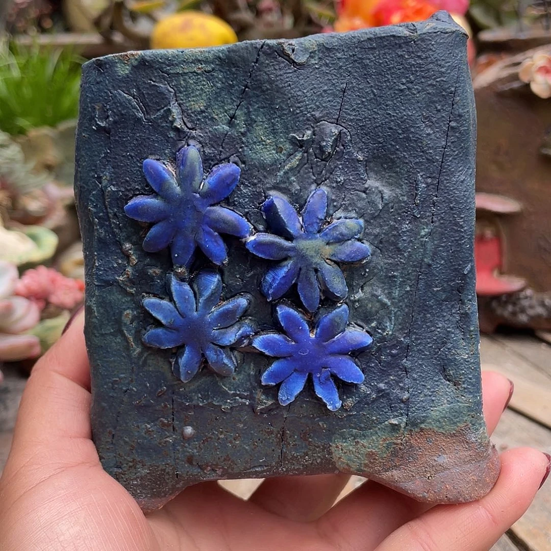 手工福利高温粗陶花盆
