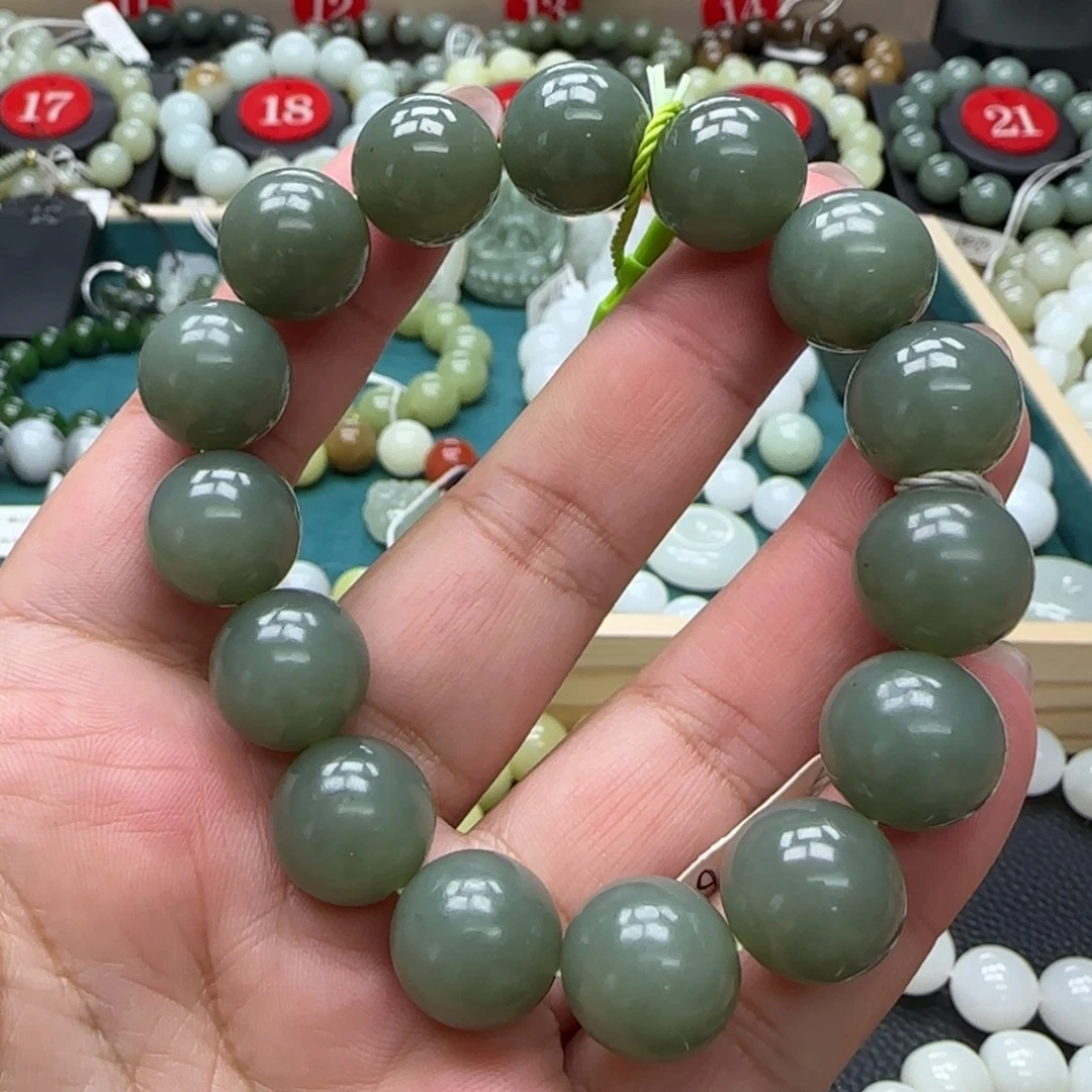 和田玉未镶嵌手链14