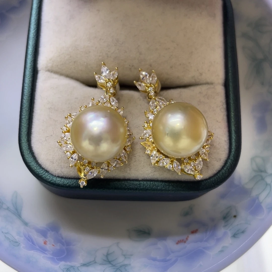 银S925镶嵌海水珍珠颈饰