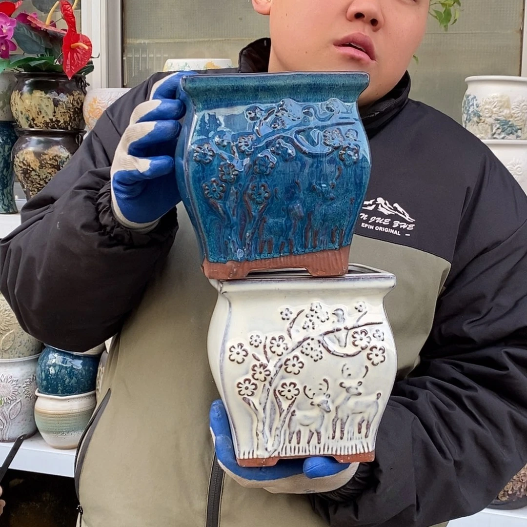 紫砂花盆口15高16福利