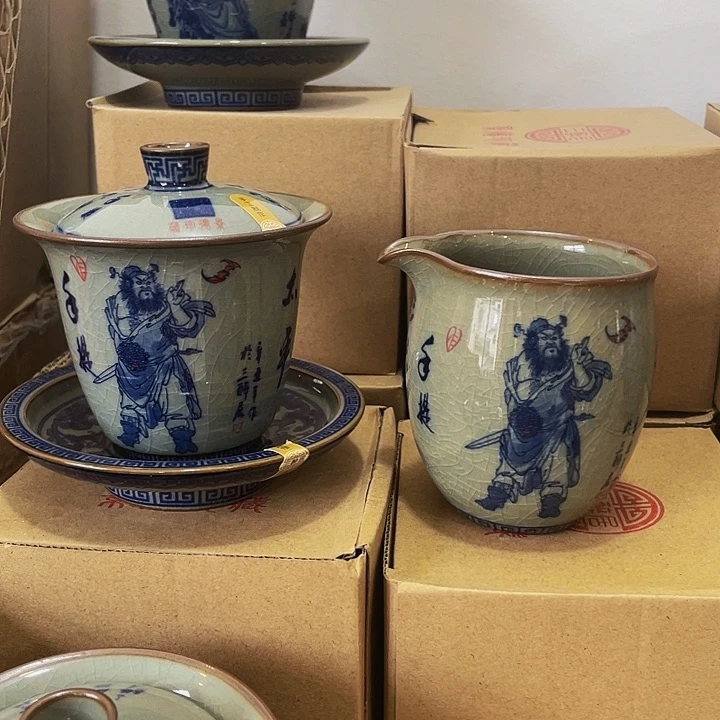 杯钟馗马蹄盖碗➕公道杯