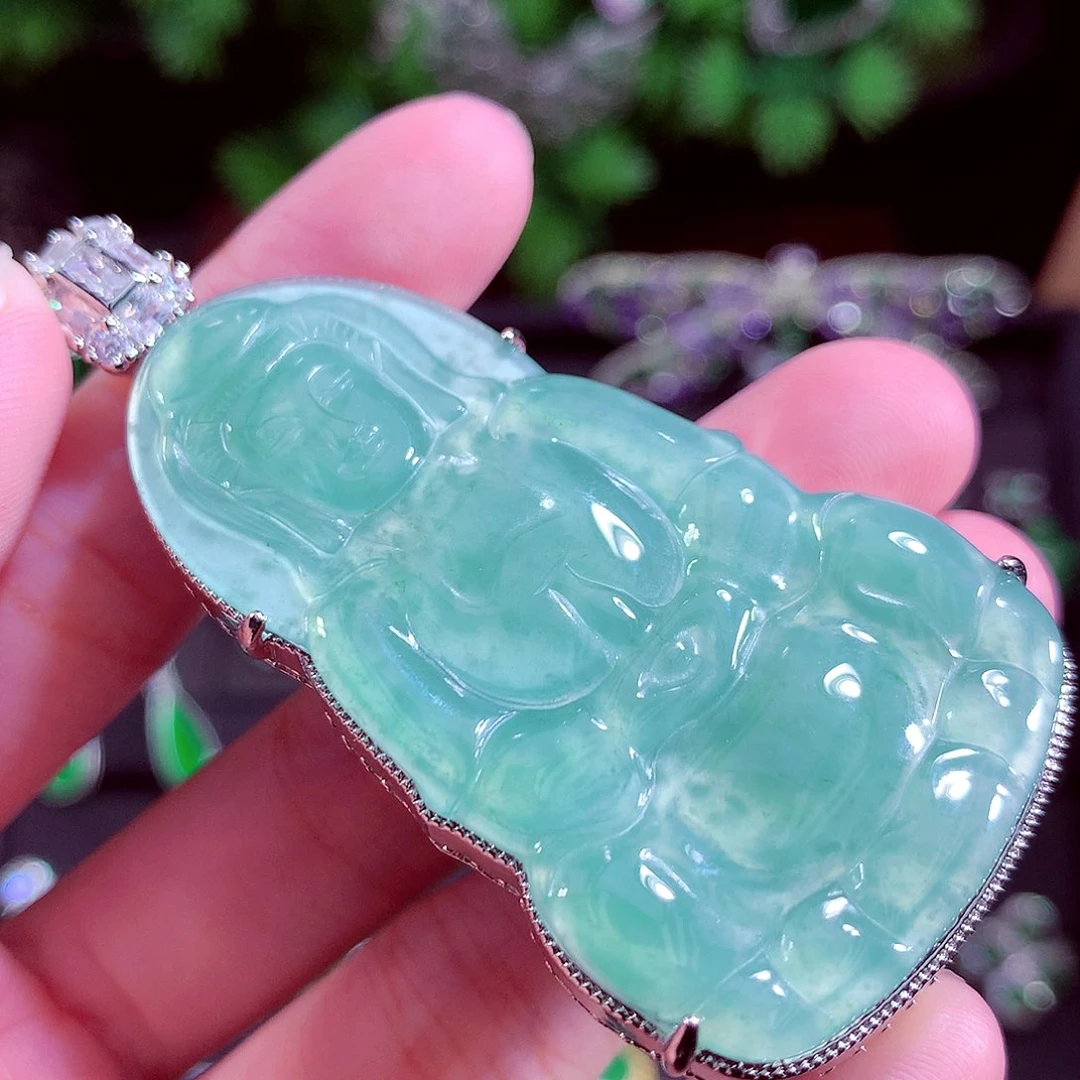 颈饰未镶嵌翡翠天然