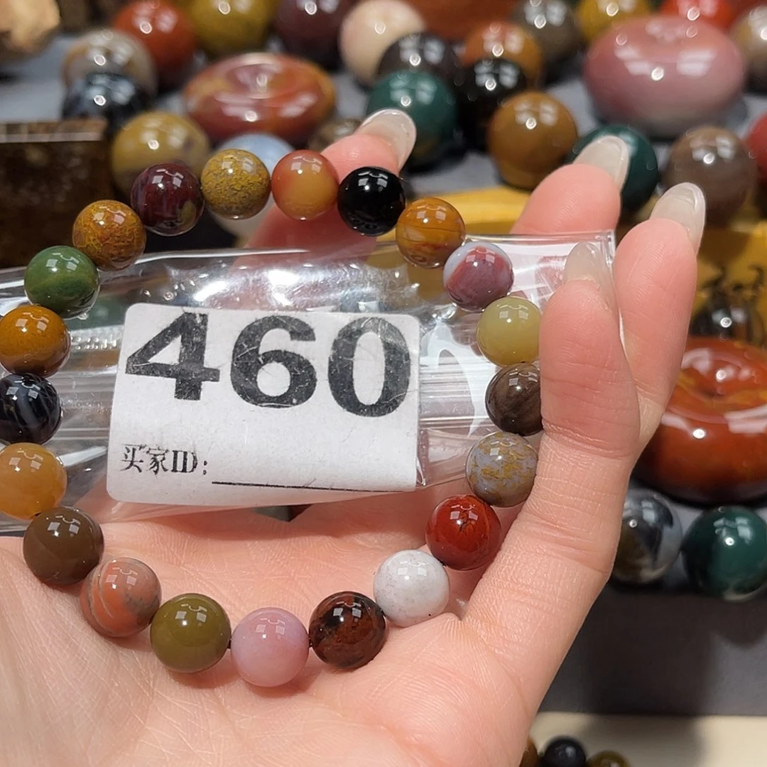 硅化玉未镶嵌天然北票硅化玉手串9.4