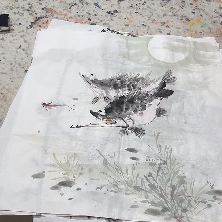 姜奇老师花鸟作品50×50