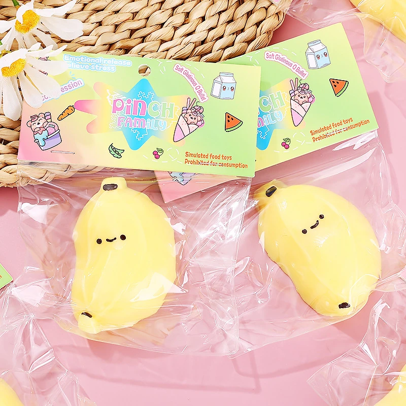 新品高颜值小胖蕉捏捏乐软烂水感创意仿真香蕉发泄解压玩具