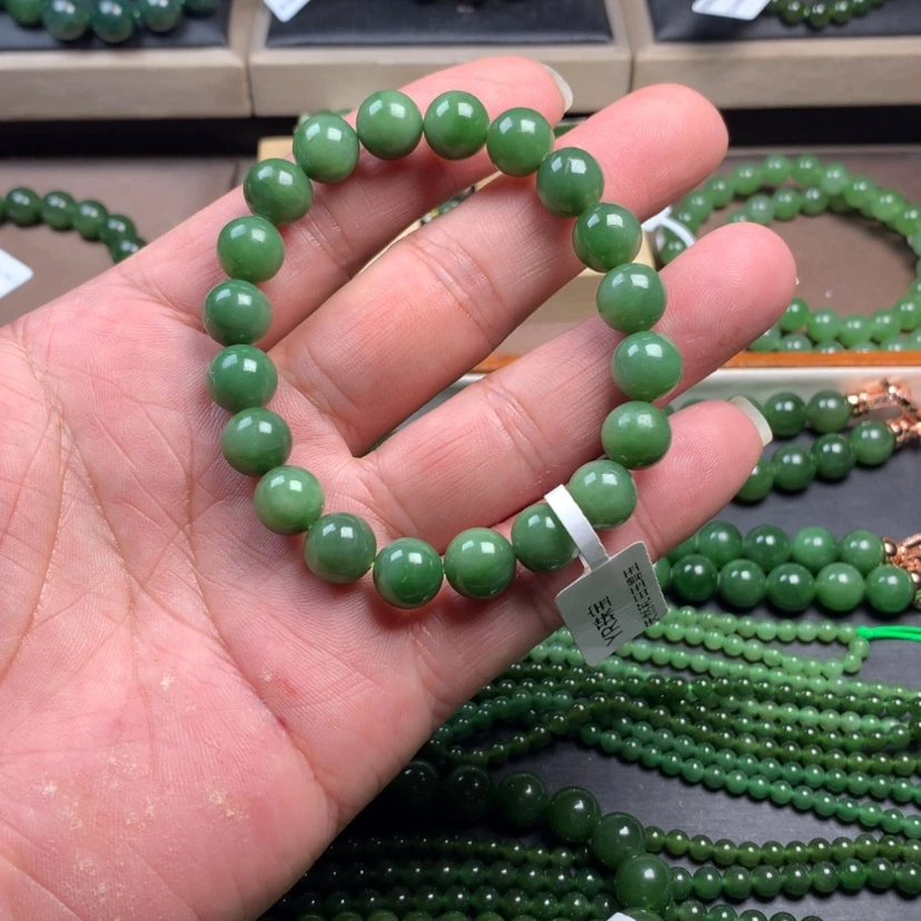 【闪购商品】和田玉（碧玉）手链未镶嵌10