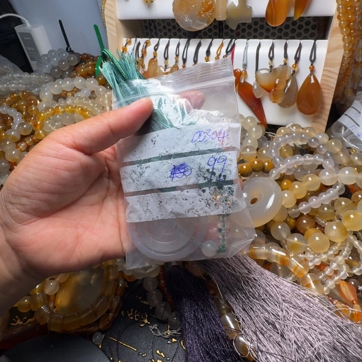 玛瑙/玉髓项链未镶嵌竹*韵0030