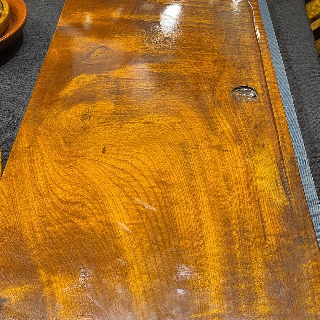 珠***布金实木金丝楠木茶盘