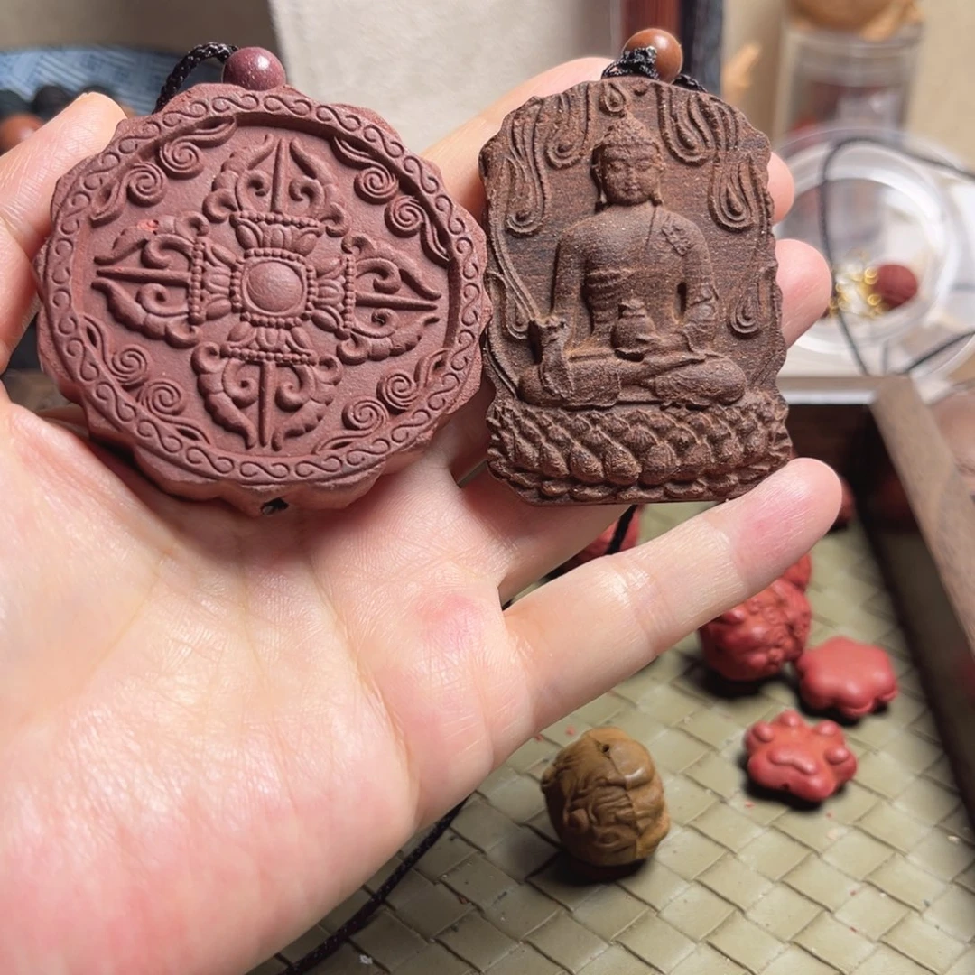 泥塑驻芳华藏式八宝牌牌➕千伶牌牌