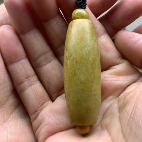 【闪购商品】未镶嵌岫岩河磨玉（透闪石质玉）挂件