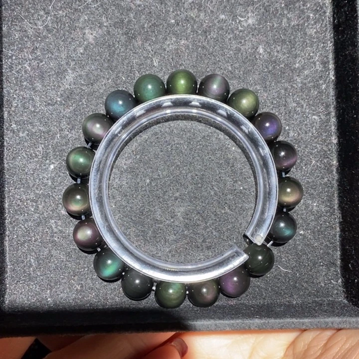 黑曜岩手链未镶嵌杨*