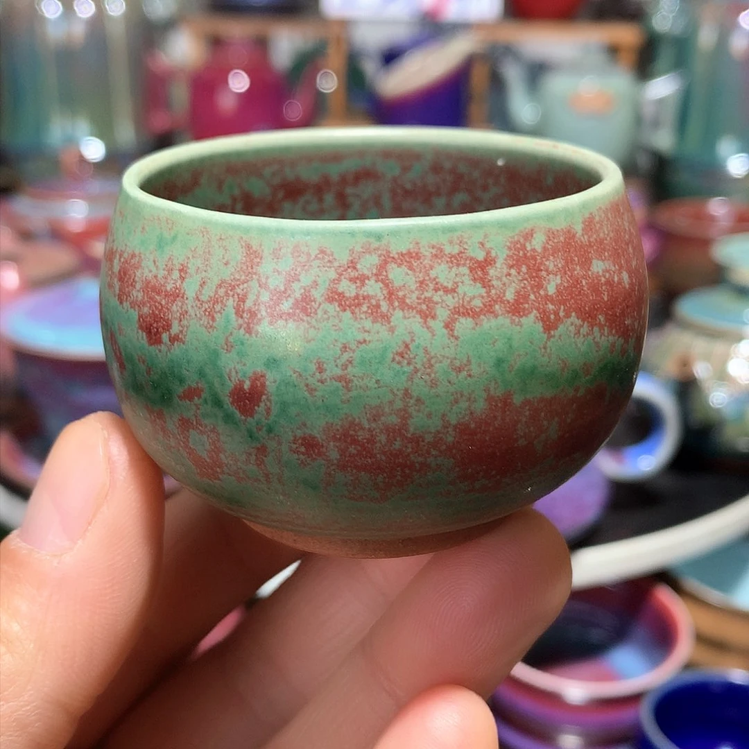 杯炭烧纯手工手签款禅定杯约80毫升