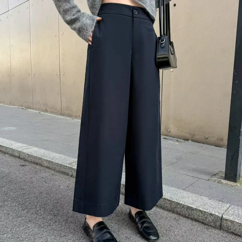 【现货】【春季焕新】-25春季新款高品质经典气质正牌阔腿8505长裤